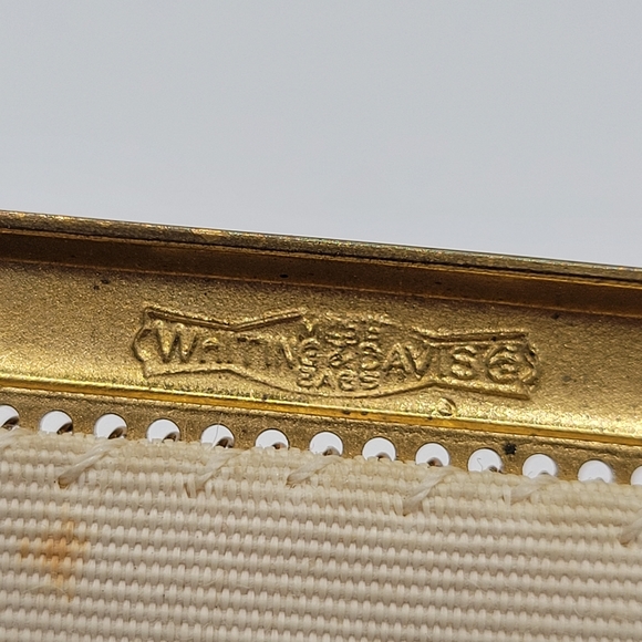 VTG Whiting and Davis Pink and Gold Mesh Clutch Purse | SIGNED - Picture 6 of 13